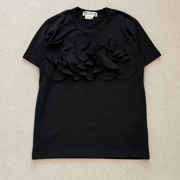 꼼데가르송 꼼꼼 17ss 크링클드 티셔츠