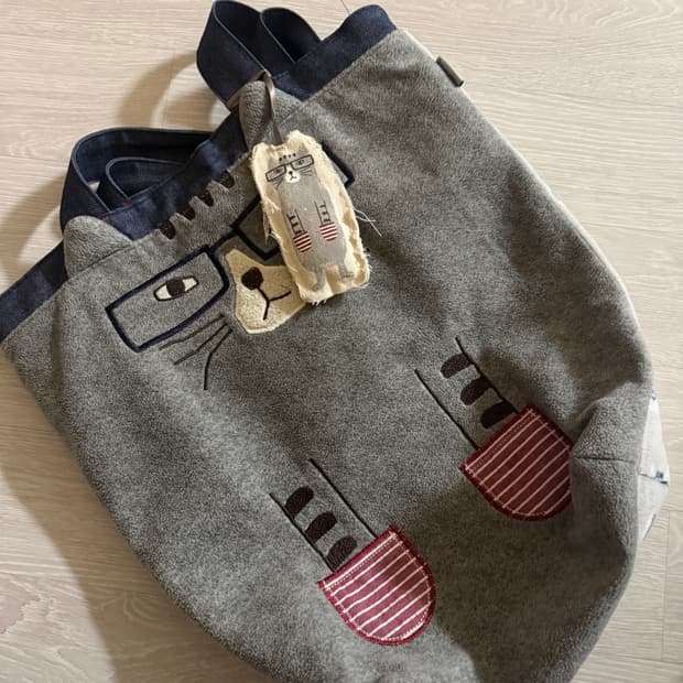 일본 빈티지 가방 NEKO MARUKE 고양이 에코백