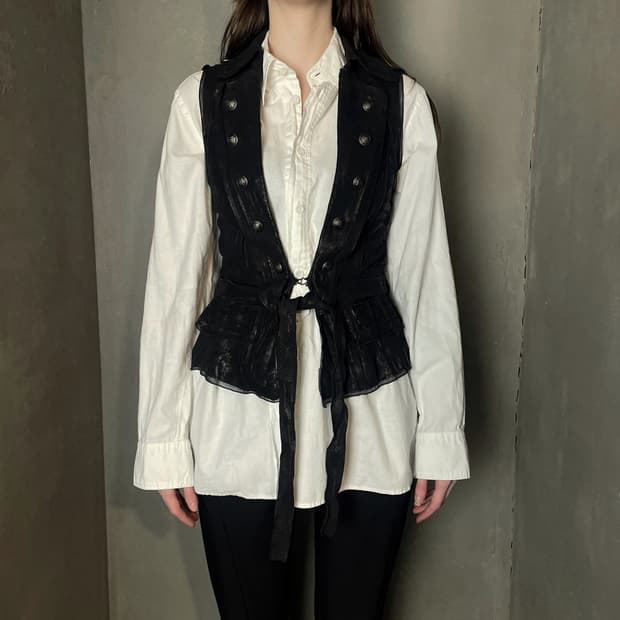 고트스킨 밀리터리 오피서 베스트