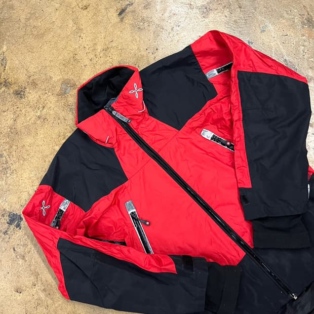 [정품/M] 몬츄라 바람막이 자켓 레드 블랙 b19