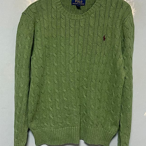 POLO 폴로 여자 꽈배기니트 기본 S 90 55 보이즈L 