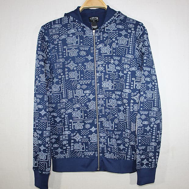Stussy 스투시 페이즐리 후드집업 m