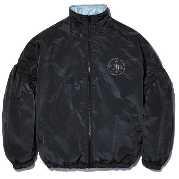 미스치프 패딩 리버시블 자켓 iridescent sky blue/iron