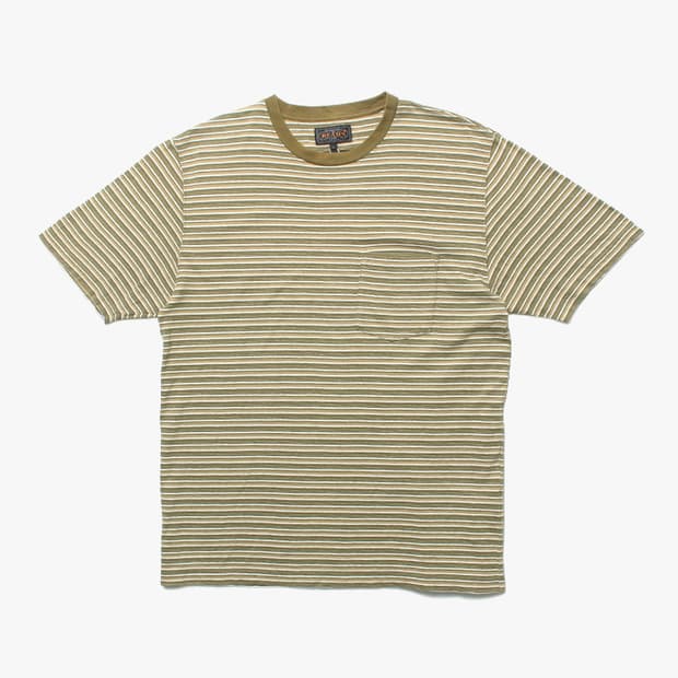  BEAMS PLUS "Green Stripe T-Shirts"
