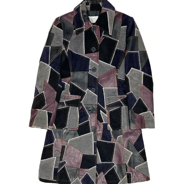 vintage 패치워크 롱 자켓