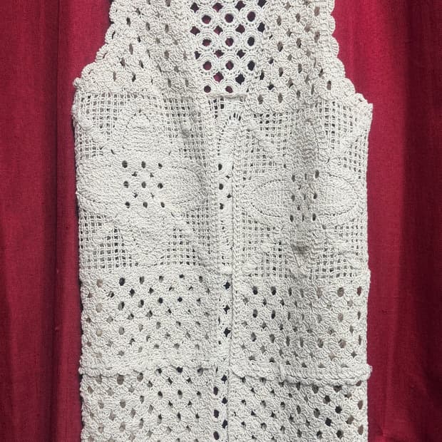 크로셰 니트 가디건 S