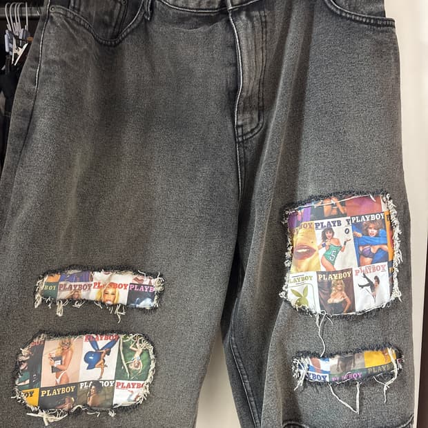 위캔더스 플레이보이 흑청xl