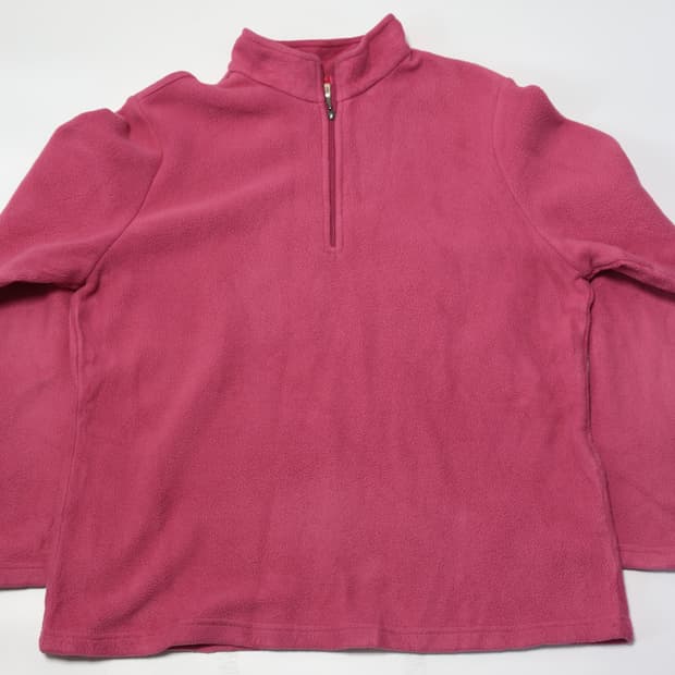 90s L.L.Bean Rose Pink Half-Zipup