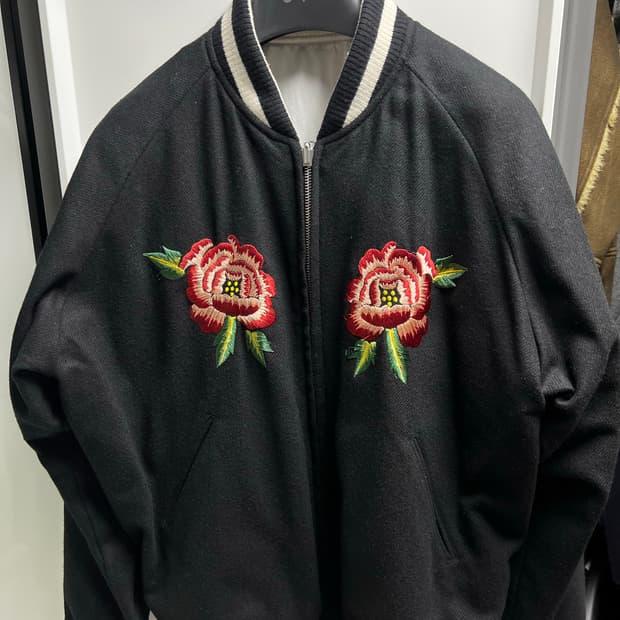 겐조 자수 울 봄버 L