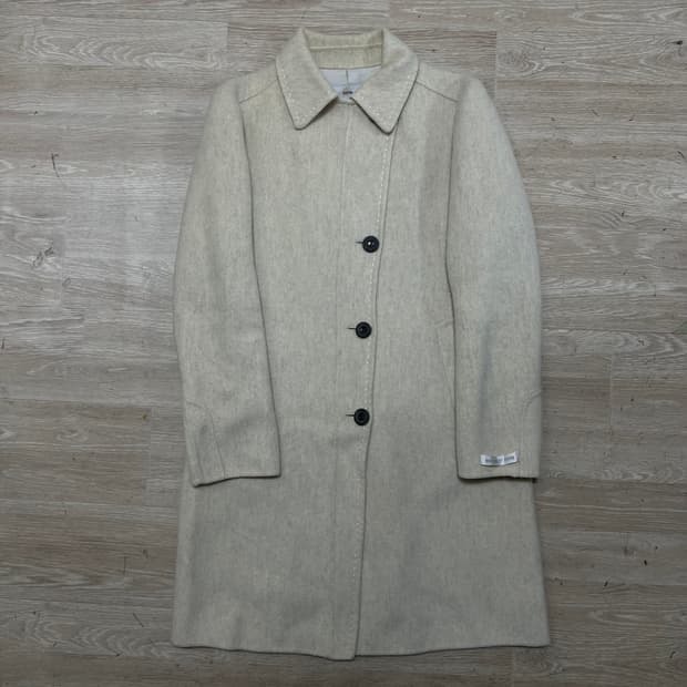 시스템 여성 핸드메이드 싱글 브레스티드 코트 [베이지] 82-94-160