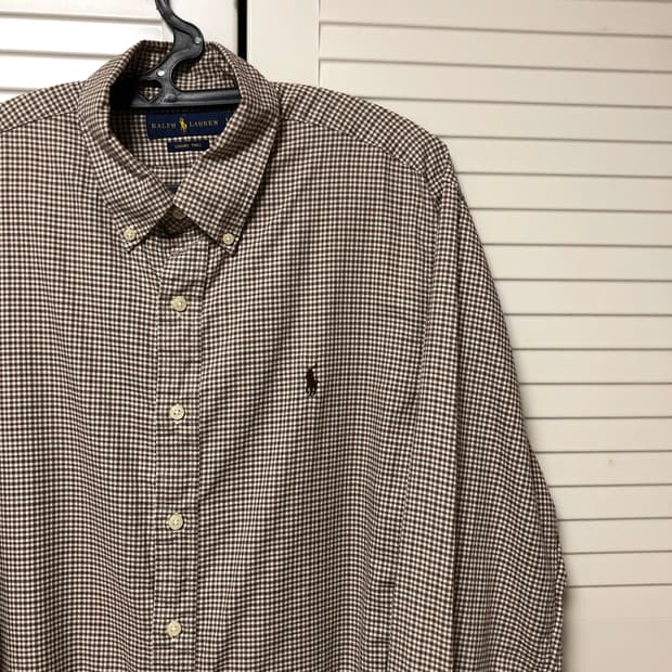 폴로 랄프로렌 셔츠 상태최상 남성용 브라운