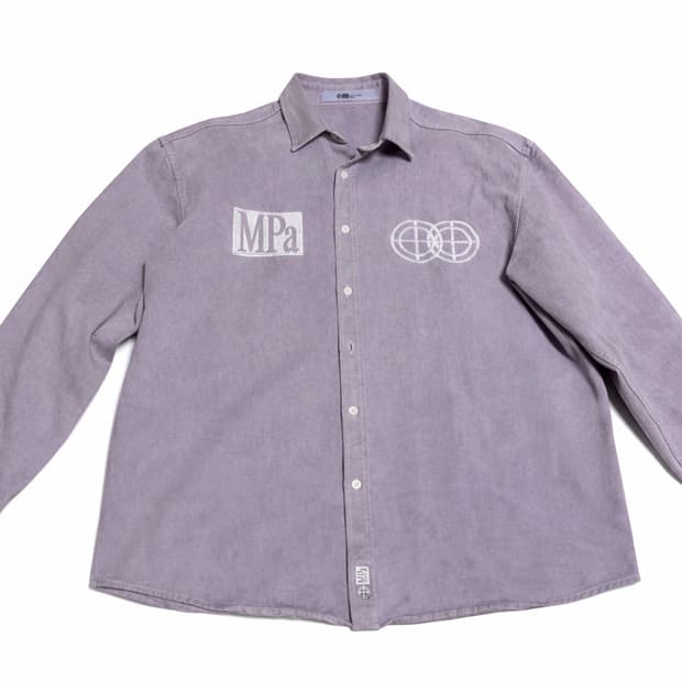 Mpa플라스틱 프로덕트 퍼플 데님셔츠L