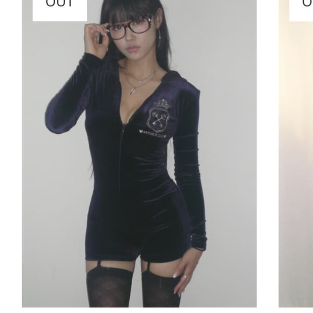 구해요)) 엔젤넘버555 힐튼 바디수트 네이비 M