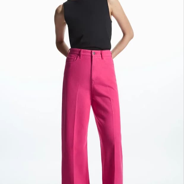 코스 하이웨이스트 와이드 레그 팬츠