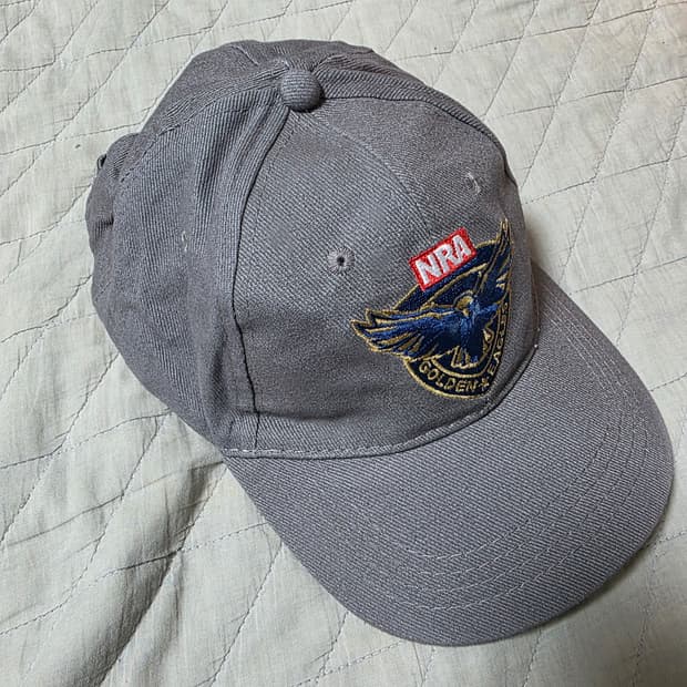 [OS] 빈티지 NRA 골든 이글 쉴드 6패널 캡 그레이