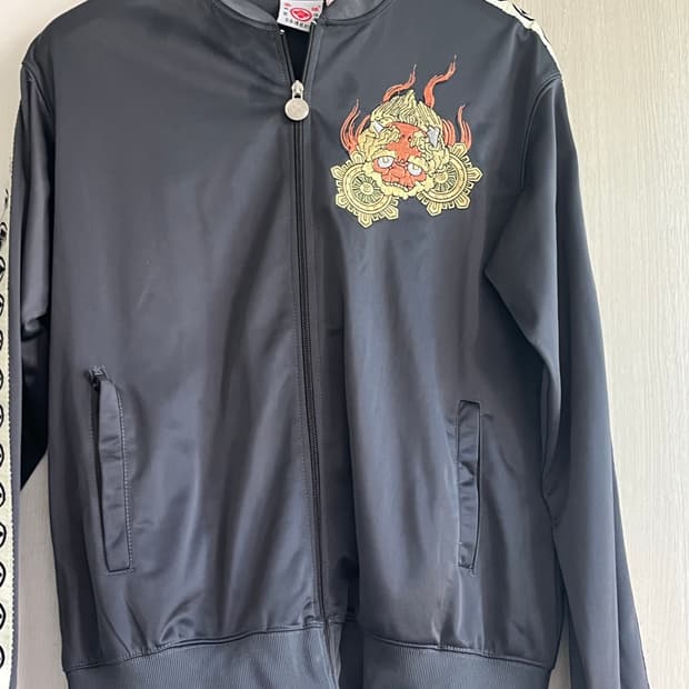 재패니스 빈티지 자수 집업