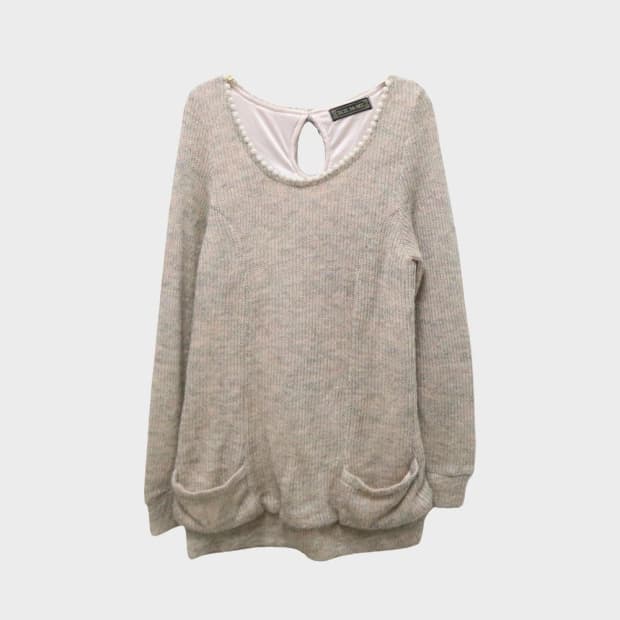 세실맥비 히메갸루 진주넥 니트 60317