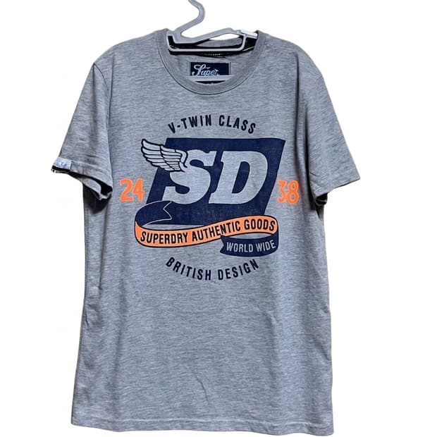 무신사 Superdry 남성 반팔티 그레이 M