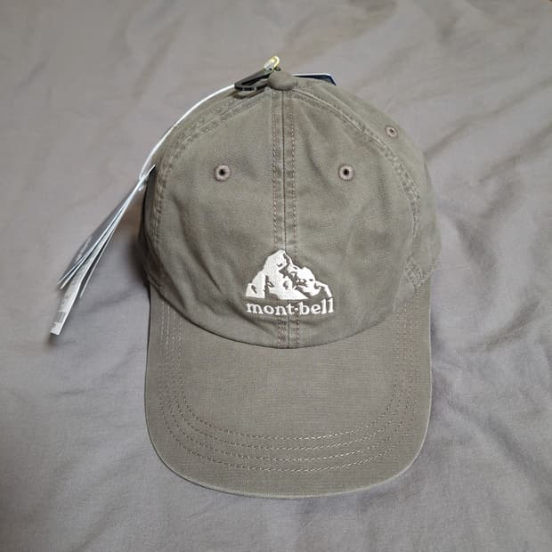 (신품) 몽벨 워시드 아웃 코튼 캡 브라운 M(56 ~60)
