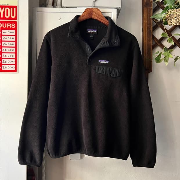 [S]파타고니아 신칠라 블랙 아노락 플리스