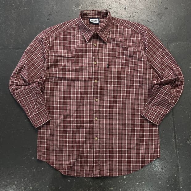 100 엄브로 체크셔츠