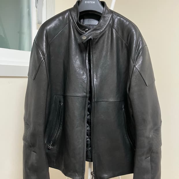 시스템 옴므 램스킨 바이커 재킷