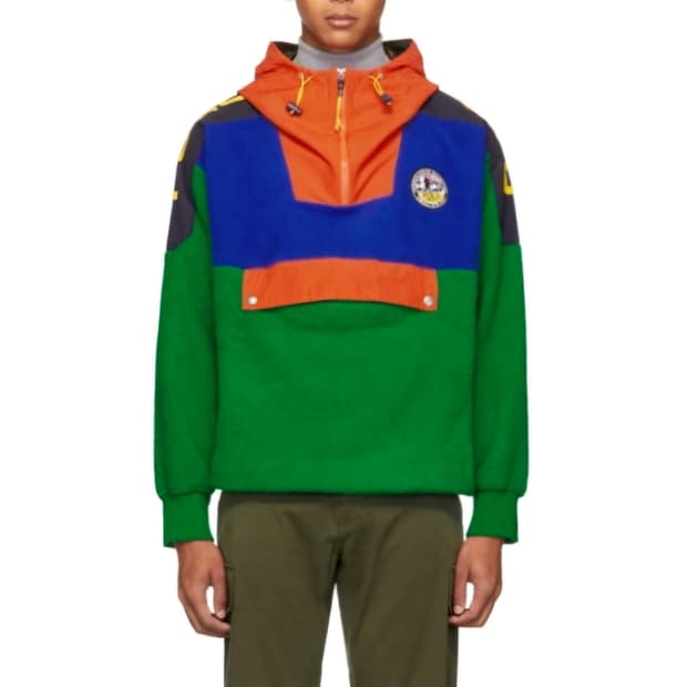 폴로컨트리 컬러블록 플리스 풀오버 xl (free) rrl