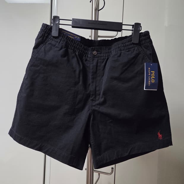 폴로 랄프로렌 프렙스터 반바지 블랙