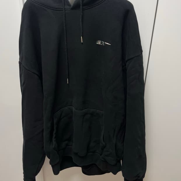 실버로고 포인트 오버핏 후디