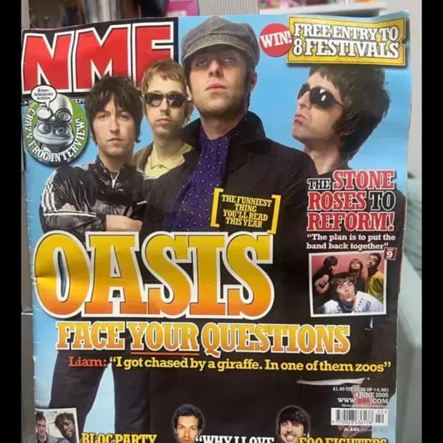 오아시스 희귀 NME 잡지