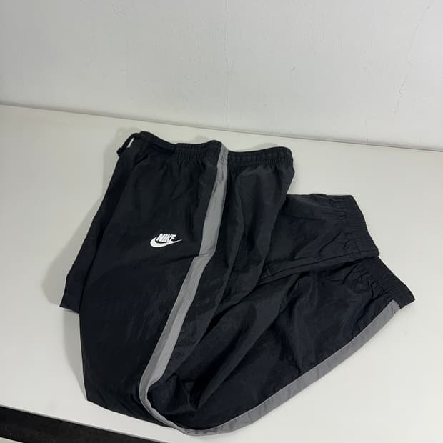 우먼XL 나이키 블랙 사이드라인 나일론 조거팬츠