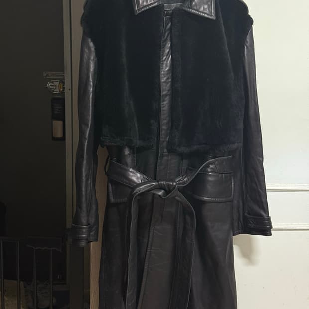 남자양가죽롱자켓거의새것