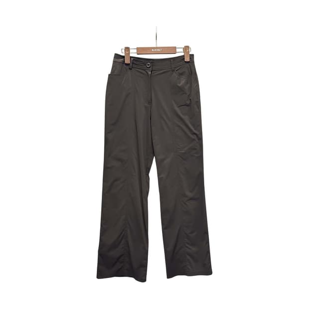 까스텔바작 스포츠 나일론 팬츠 기모안감 백 레터링 디테일 브라운