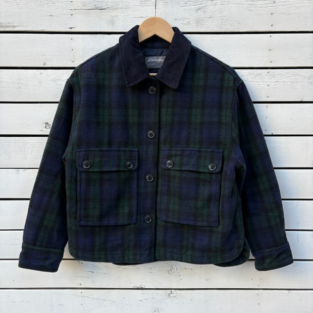 Eddie Bauer 에디바우어 블랙와치 울 자켓