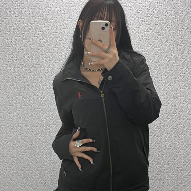 폴로 랄프로렌 모던 캐주얼 기모 블루종 페리자켓 M C07806