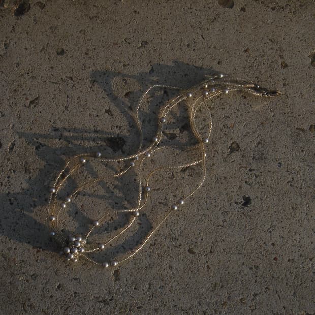 Twinkling Silver Beaded Necklace