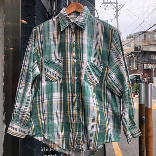 70s Big Mac flannel shirt-L