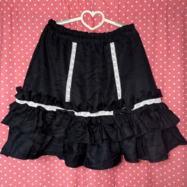  [Catherine Cottage] 로리타 레이스 캉캉 프릴 스커트