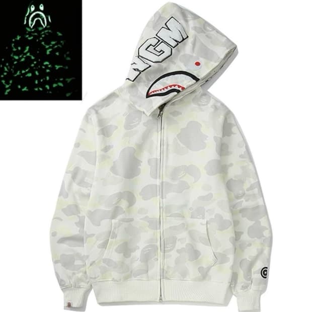 베이프 샤크 풀 집 후드