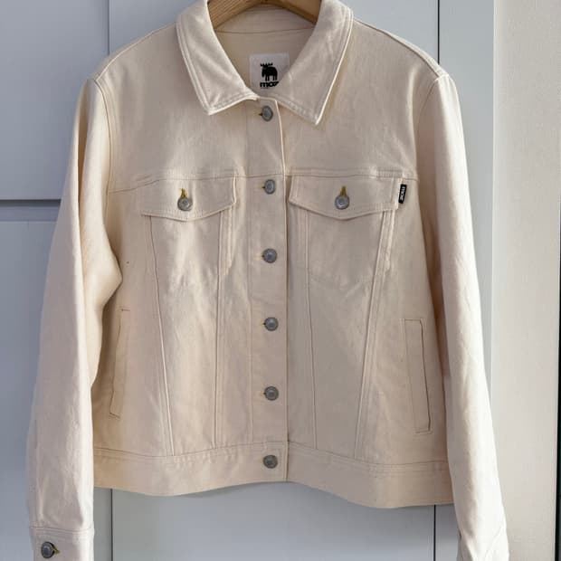 오트밀 데님 자켓