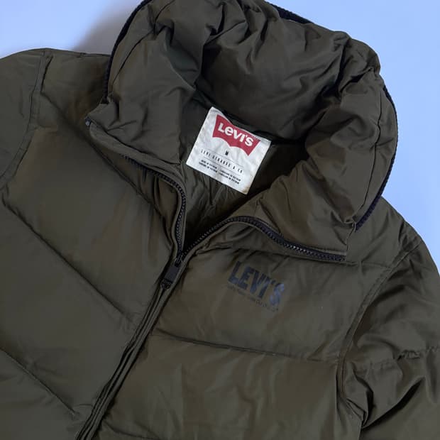 리바이스 카키 패딩