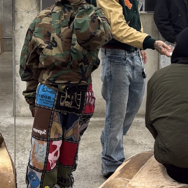 슈프림 x 넘버 나인 패치워크 스웨트팬츠 멀티컬러 - 25FW