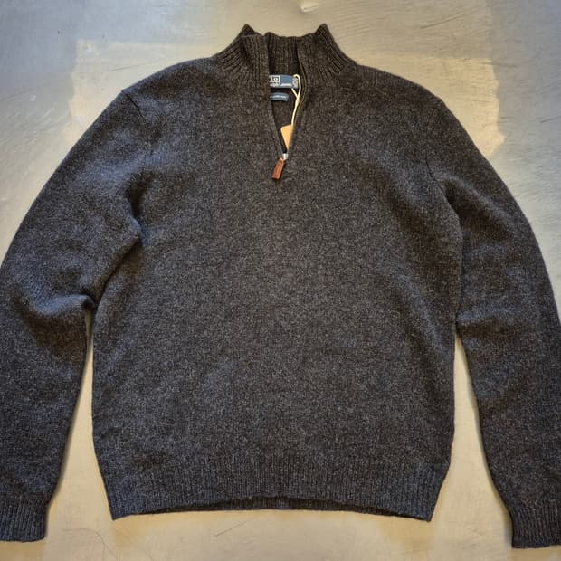 00s 폴로랄프로렌 램스울 니트 짚업