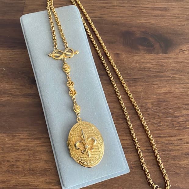 로켓(Locket) 롱 네크레스 목걸이