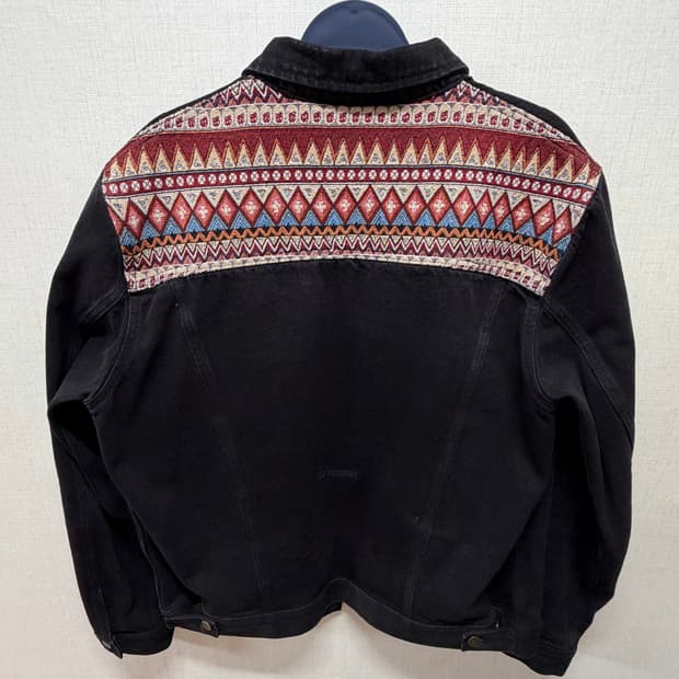 Ersco(이알에스코) 데님 트러커 자켓_블랙