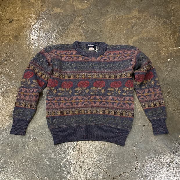 90s Burberrys 패턴 니트 스웨터