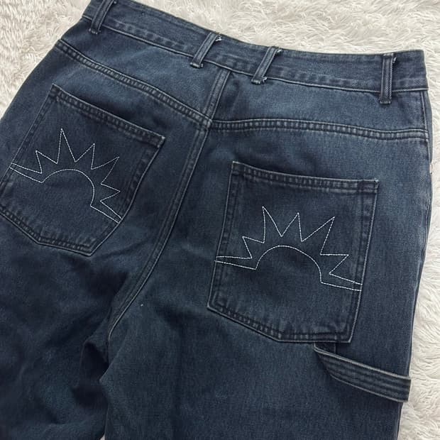 HELLO SUNRISE 네이비 데님 팬츠 L