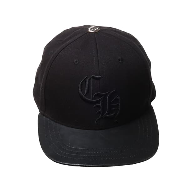 크롬하츠 Chrome Hearts Leather Visor CH Cap