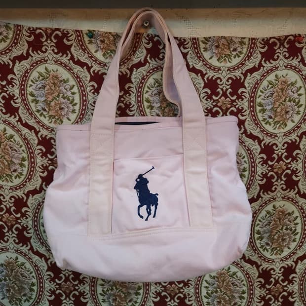 폴로 랄프로렌 핑크 빅포니 숄더백 토트백