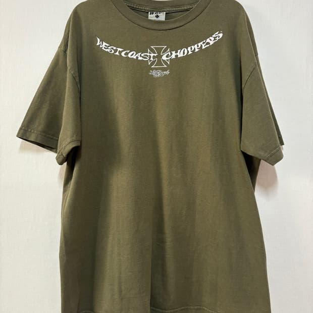 [L] West Coast Choppers 반팔 티셔츠 카키